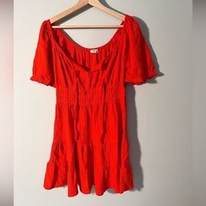 Blush Scarlet Red Midi Dress – Size Large